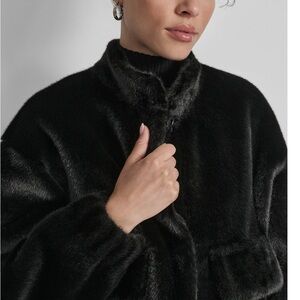 DKNY Brown Plush Teddy Jacket. Very light and warm.